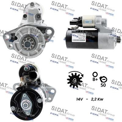 SIDAT Anlasser S12BH0931 Starter SIDAT LUPO S12BH0931 günstig