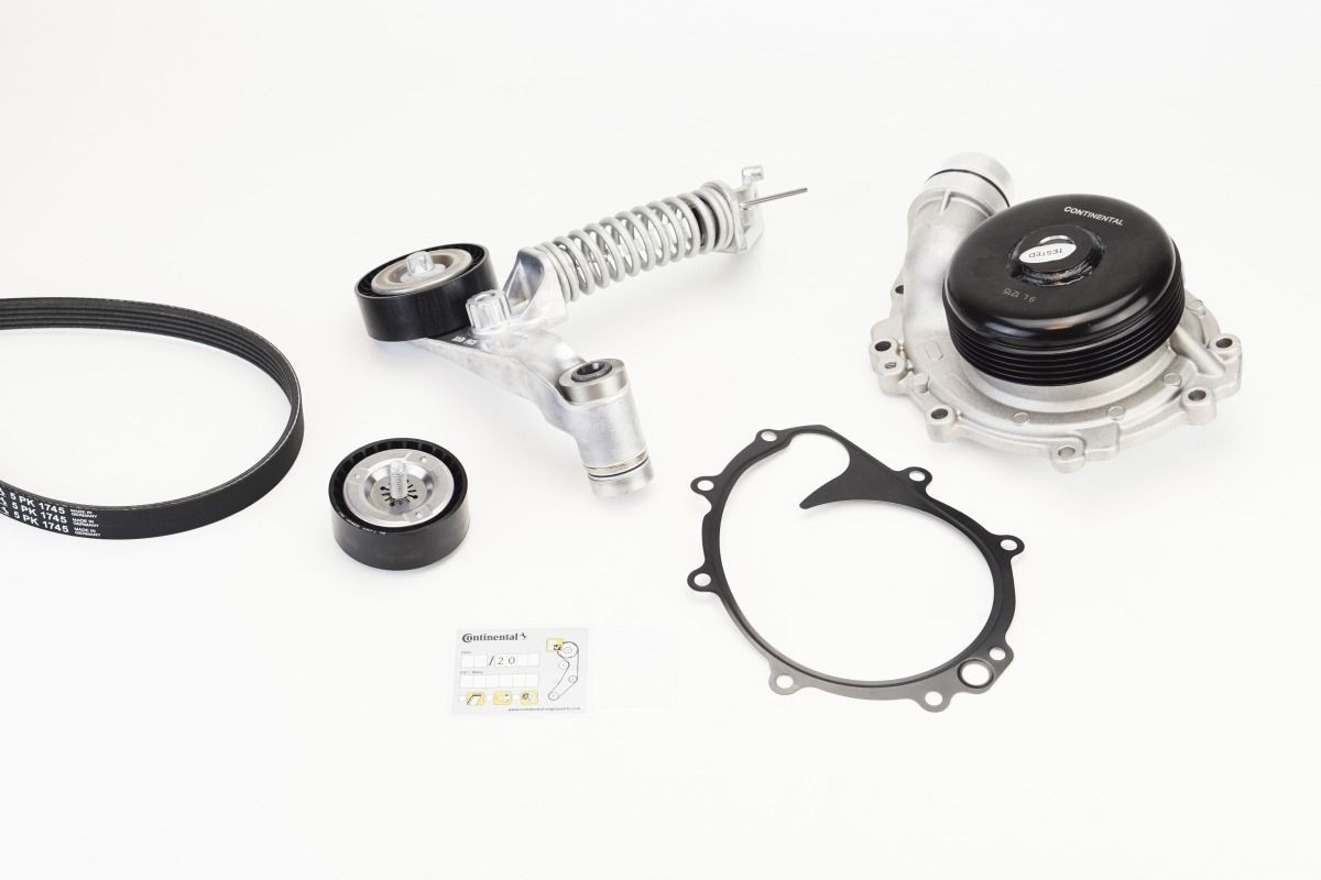 CONTITECH Vannpumpe + kileremsett 5PK1745WP1 CONTITECH 5PK1745WP1 Multireim sett Mercedes X156 pris