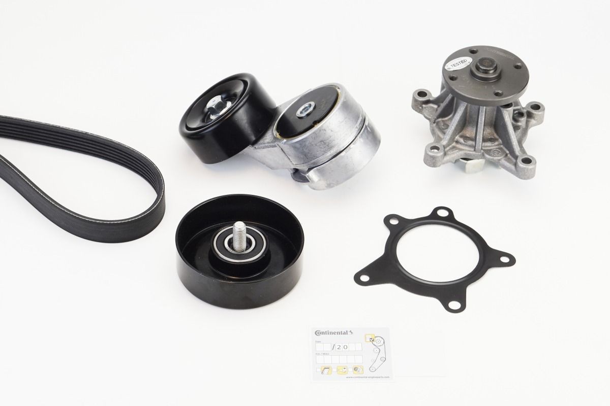 CONTITECH Pompe à eau+Jeu de courroie trapézoïdale à nervures 6PK2140WP1 6PK2140WP1 Jeu de courroies trapézoïdales à nervures HYUNDAI ACCENT CONTITECH