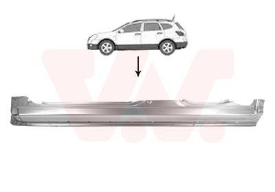 VAN WEZEL Plaat instaprand 3388103 3388103 Dorpel VAN WEZEL NISSAN LEAF