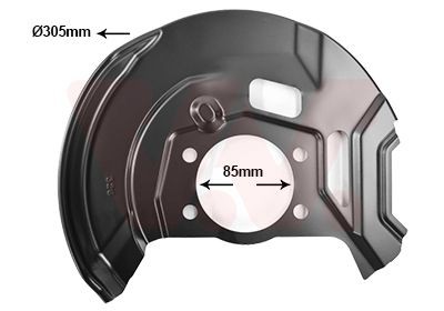 Bremseskjold VAN WEZEL 3391371 VAN WEZEL 3391371 Ankerplader bak venstre høyre Nissan QASHQAI 2016