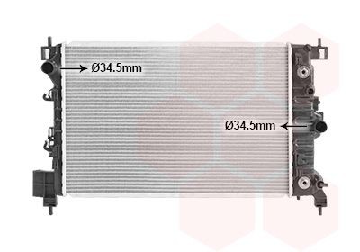 VAN WEZEL Radiators, Motora dzesēšanas sistēma 37002667 Dzesēšanas radiatori VAN WEZEL REZZO 37002667 lēti