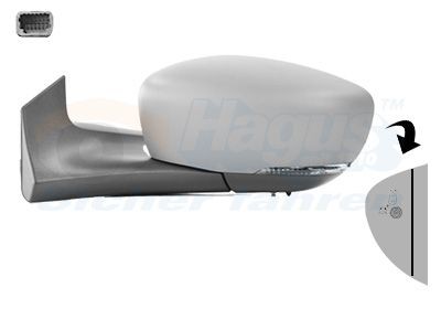 Sidespeil VAN WEZEL 4365827 VAN WEZEL 4365827 Ytterspeil RENAULT ZOE 2018