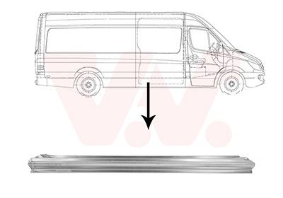 VAN WEZEL Sottoporta 5862110 VAN WEZEL 5862110 Lamiera ingresso abitacolo Mercedes Sprinter 3,5t Bus originale prezzo