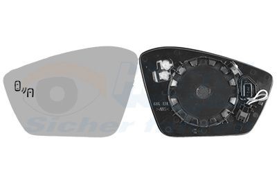 VAN WEZEL Sklo vonkajżieho zrkadla 7638835 VAN WEZEL 7638835 Sklo spätného zrkadla Ram 2500 Crew Cab Pickup (DJ) originálne cena