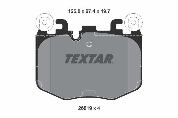 TEXTAR Brzdové doštičky/platničky 2681901 TEXTAR 2681901 Brzdové doštičky/platničky
