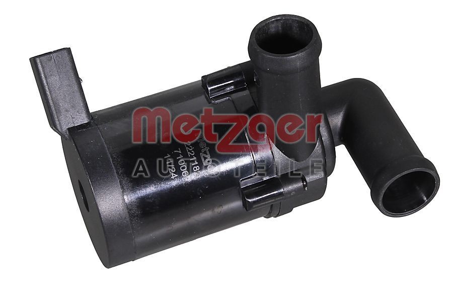 METZGER Water Pump, parking heater 2221182 Volkswagen TOUAREG METZGER auxiliary water pump 2221182