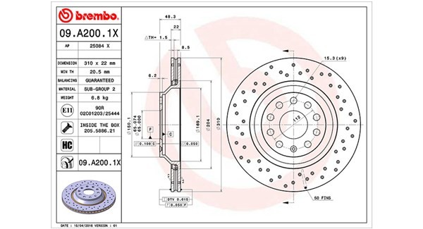 MAGNETI MARELLI Brake disc 360406140002 360406140002 MAGNETI MARELLI brake discs for SEAT ALHAMBRA