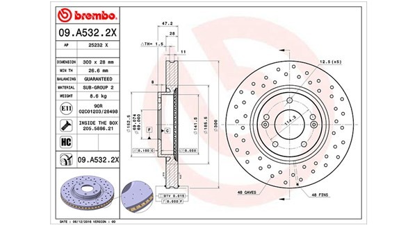 MAGNETI MARELLI Bremseskive 360406141002 MAGNETI MARELLI Sports bremseskiver HYUNDAI 360406141002
