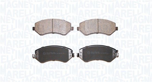 MAGNETI MARELLI Bremseklosser 363916061310 Klosser MAGNETI MARELLI PATRIOT 363916061310 billige