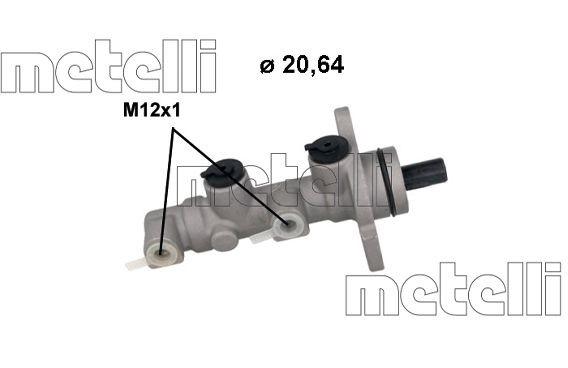 METELLI Bremsehovedcylinder 05-1245 METELLI 05-1245 Bremsehovedcylinder
