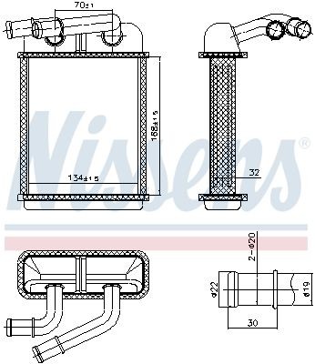 Výmenník tepla vnútorného kúrenia NISSENS 707313 NISSENS 707313 Výmenník tepla vnútorného kúrenia AUDI Q7 2021