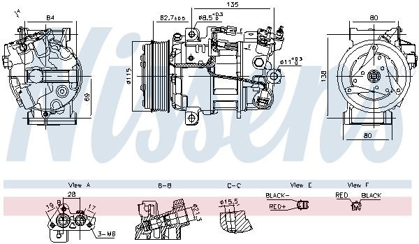 Compressore aria condizionata NISSENS 891042 NISSENS 891042 Compressore clima RENAULT GRAND SCÉNIC 2018