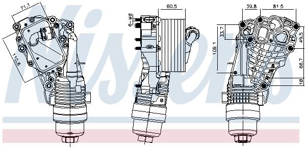 NISSENS Oliekøler, motorolie 91399 NISSENS 91399 BMW F39 Olieradiator til en rimelig pris