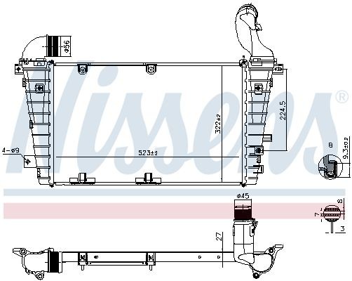 NISSENS Välijäähdytin 961267 NISSENS 961267 Opel Zafira B välijäähdytin vaihto hinta