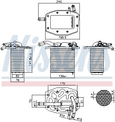 NISSENS Intercooler 961297 NISSENS 961297 Intercooler Mazda 3 Hatchback billige
