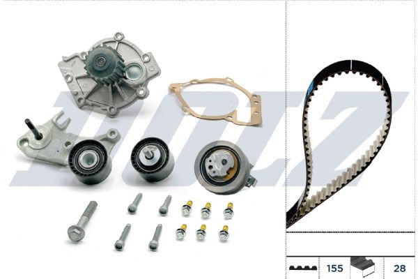 DOLZ Tandremssæt med vandpumpe KD254 Vandpumpe + tandremssæt DOLZ 940 KD254 billig