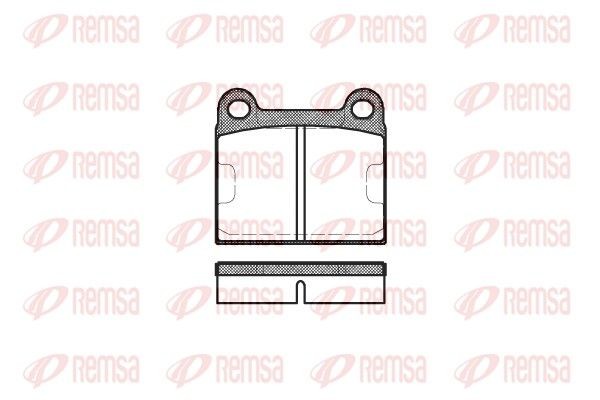 REMSA Plaquettes de frein 0006.60 0006.60 Plaquettes de frein MERCEDES-BENZ SLS AMG REMSA