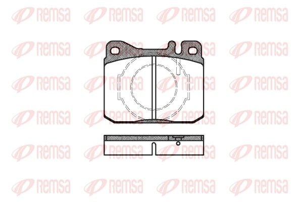 REMSA Bremsbeläge 0010.40 0010.40 REMSA Bremsbeläge VW LT 35 Bus Kosten