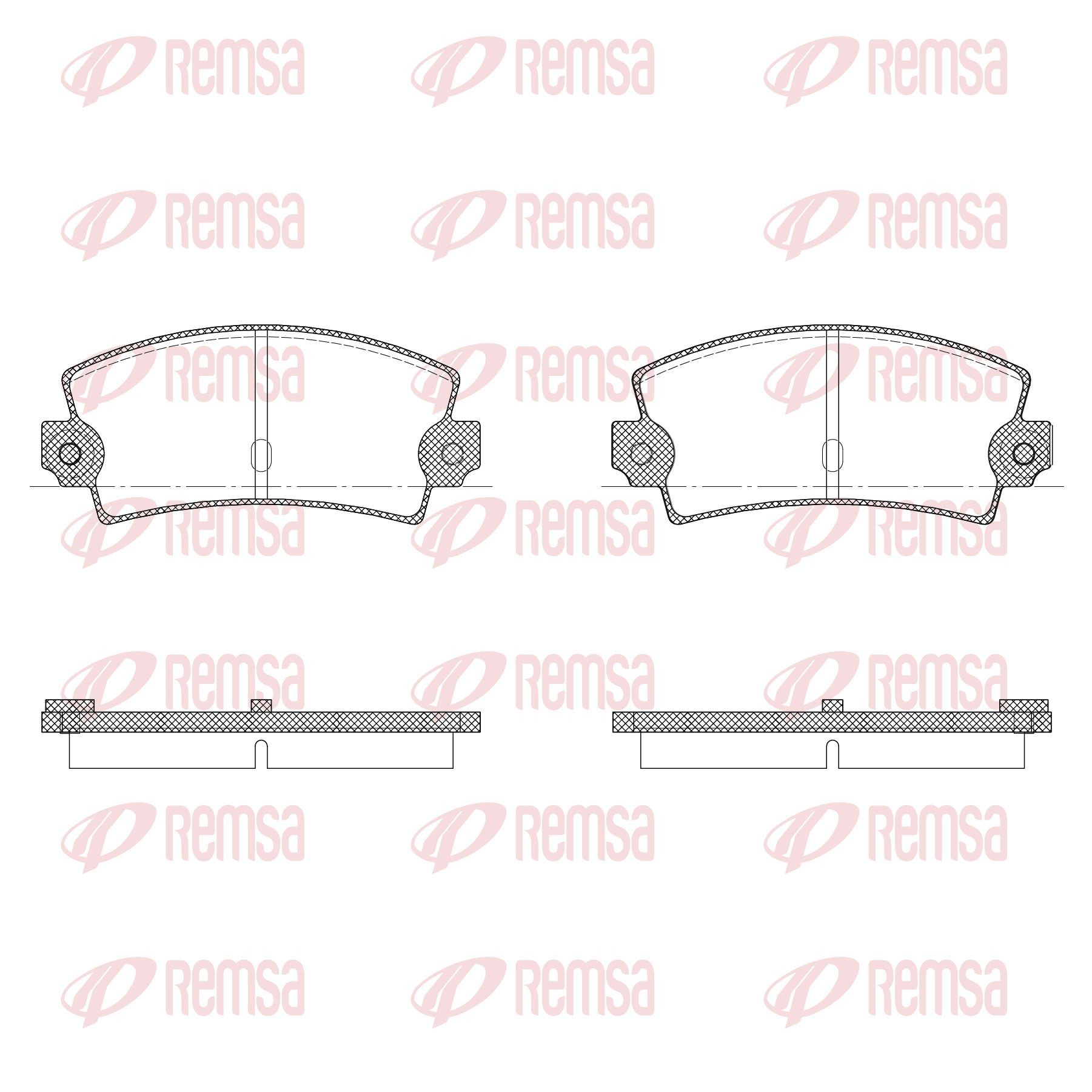 REMSA Jarrupalat, levyjarru 0021.36 0021.36 REMSA Jarrupalat Ford FIESTA hinta