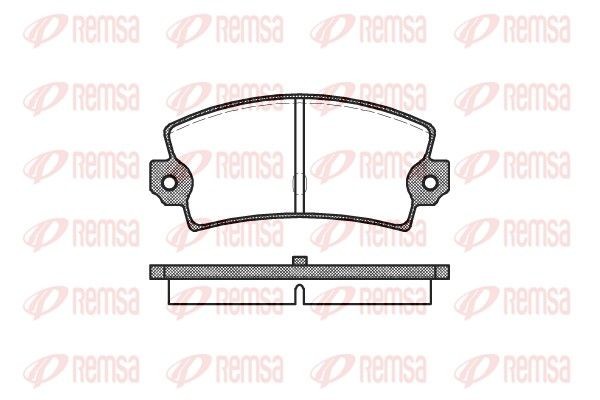 REMSA Brake pad set 0021.40 REMSA 0021.40 LANCIA Trevi (828) rear brake pads