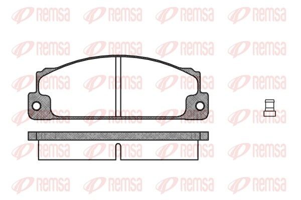 REMSA Jarrupalat, levyjarru 0022.02 FIAT 127 jarrupalat REMSA 0022.02