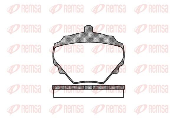 REMSA Bromsbelägg 0052.10 0052.10 REMSA bromsklossar Land Rover FREELANDER