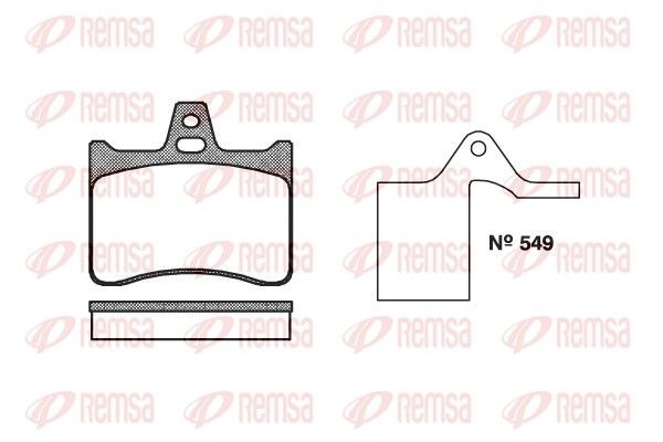 REMSA Bremseklosser 0088.10 Klosser REMSA Citroën VISA 0088.10
