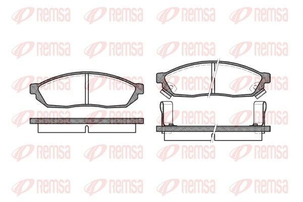 REMSA Bremseklosser 0111.02 Sportsbremseklosser REMSA Suzuki LIANA 0111.02