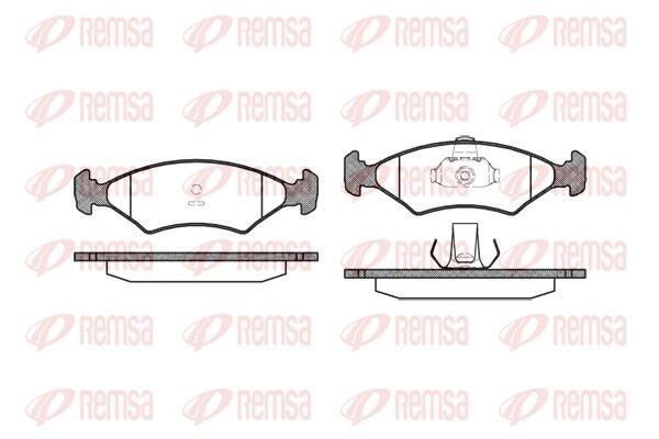 REMSA Remblokken 0119.10 REMSA 0119.10 Remblokken FORD Fiesta Mk1 Hatchback (GFBT) 1.1 (WFBT) 55 Pk 1983