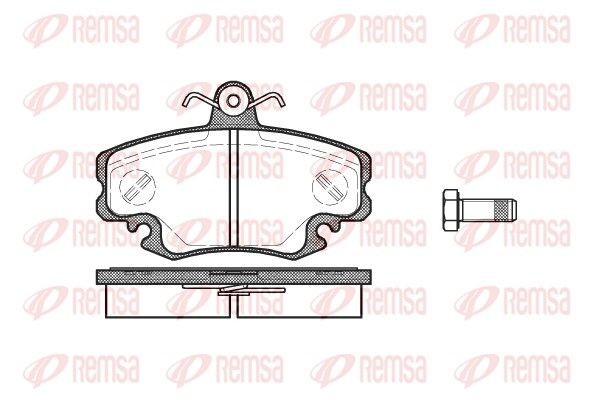 REMSA Τακάκια φρένων 0141.10 Αγωνιστικά τακάκια DACIA REMSA 0141.10