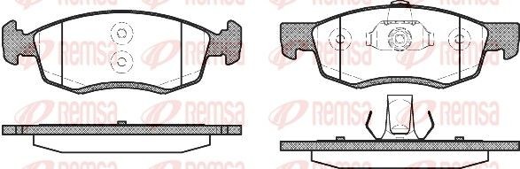 REMSA Τακάκια φρένων 0172.32 Αγωνιστικά τακάκια DACIA REMSA 0172.32