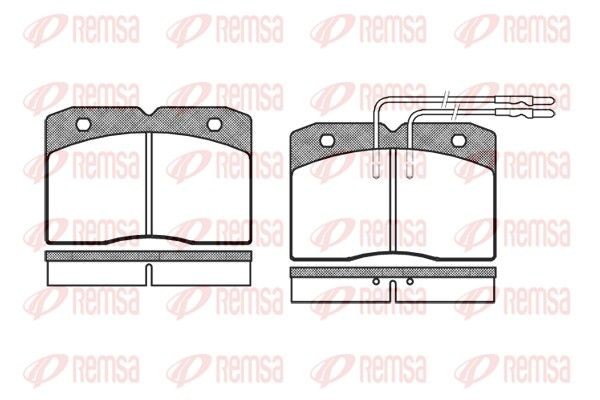REMSA Bremseklosser 0211.04 0211.04 REMSA Bremsebelegg Alfa Romeo billige
