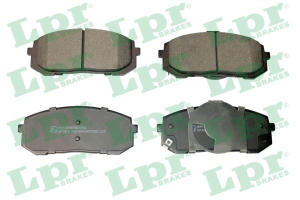 LPR Bremseklosser 05P2382 Bremsebelegg LPR Hyundai GETZ 05P2382