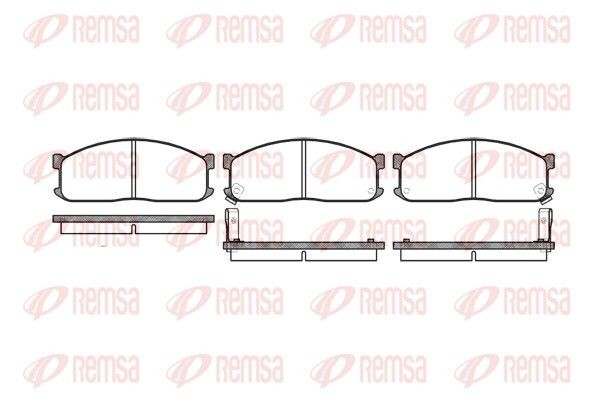 REMSA Piduriklotsid 0244.02 REMSA 0244.02 originaal Piduriklotsid E-seeria Van hind