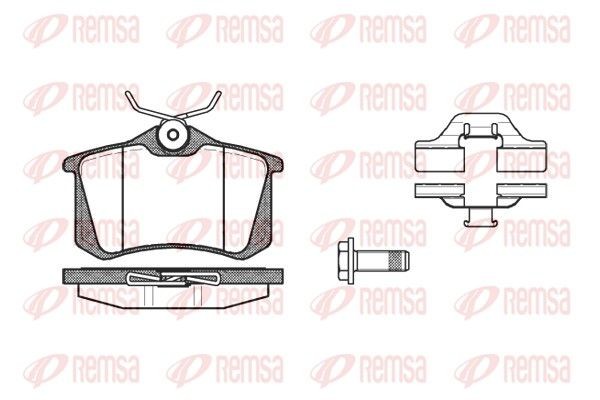 REMSA Τακάκια φρένων 0263.03 Τακάκια φρένων REMSA Ford COUGAR 0263.03
