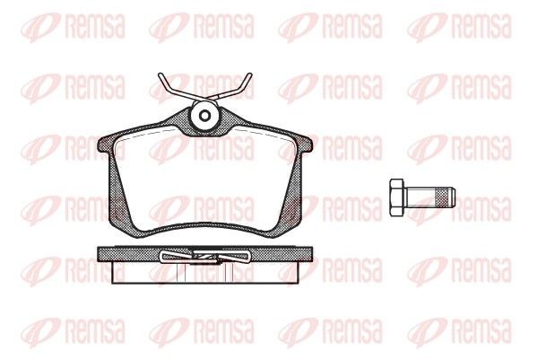 REMSA Bromsbelägg 0263.10 Nissan Micra K12 Bromsbelägg sport REMSA 0263.10