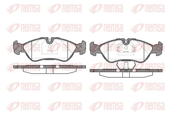 REMSA Remblokken 0286.30 REMSA 0286.30 Remblok VAUXHALL Carlton Mk2 Sedan goedkoop
