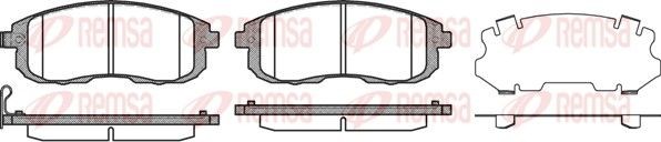 REMSA Kit pastiglie freni 0293.11 0293.11 costo Pastiglie dei freni SUZUKI BALENO REMSA