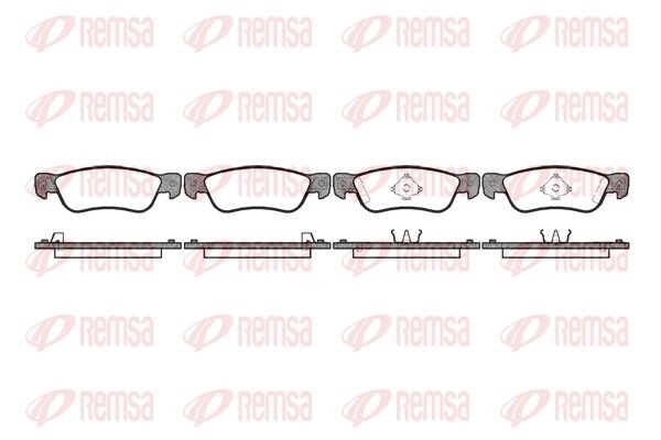 REMSA Brzdové doštičky/platničky 0295.04 REMSA 0295.04 Brzdové doštičky/platničky ISUZU Gemini Hatchback (JT) 1.5 TD 67 KS 1990