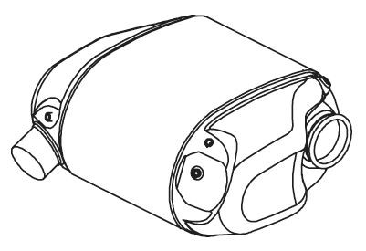 DINEX Bagpotte 28495 Udstødning bagpotte DINEX Chevrolet CAPTIVA 28495