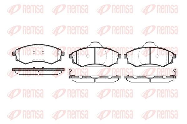 REMSA Brake pad set 0318.05 0318.05 REMSA racing brake pads for HYUNDAI KONA