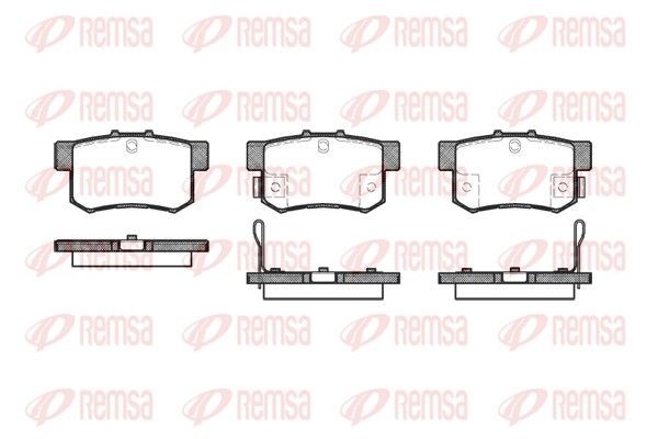 REMSA Bromsbelägg 0325.22 0325.22 REMSA bromskloss Fiat STILO