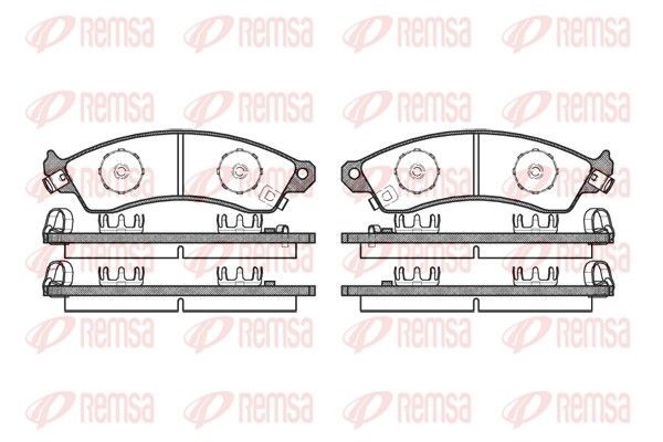 REMSA Bremseklodser 0334.02 0334.02 Bremseklodser CHEVROLET EVANDA REMSA