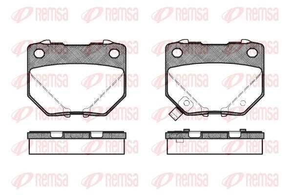 REMSA Remblokken 0365.21 0365.21 Remblokset SUBARU LEGACY REMSA