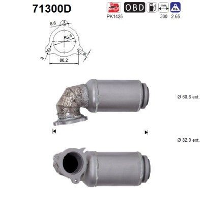 Catalizzatore AS 71300D AS 71300D Convertitore catalitico MERCEDES-BENZ CLS 2023