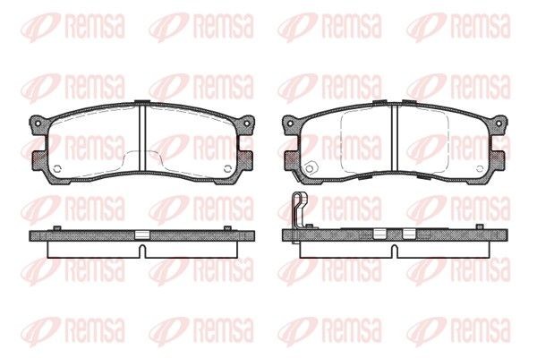 Remblokken REMSA 0399.21 REMSA 0399.21: Remblokset Mazda MPV 2003