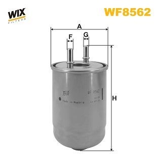 WIX FILTERS Filtro carburante WF8562 WF8562 costo Filtro carburante WIX FILTERS RENAULT SUPER 5