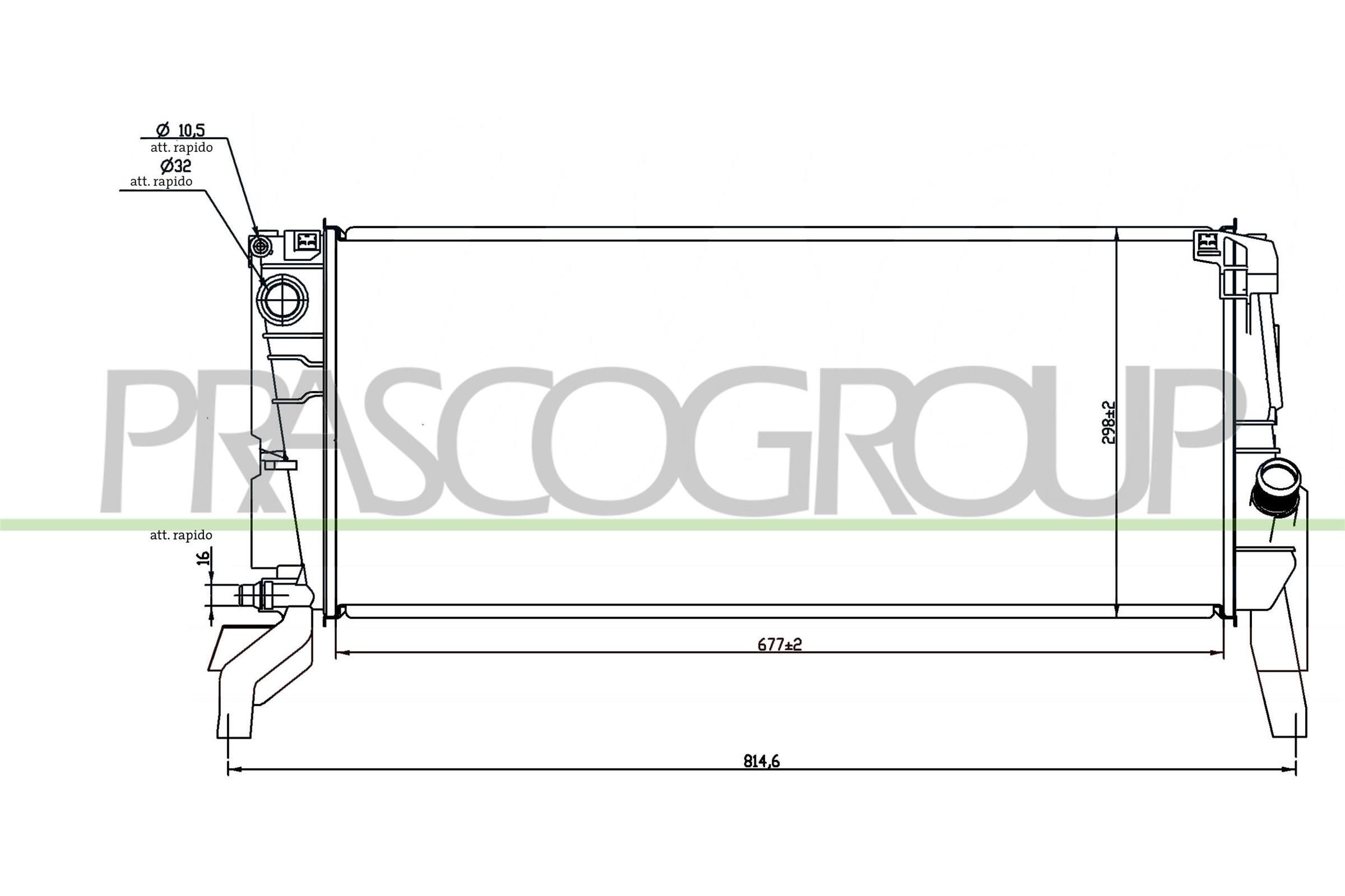 PRASCO Kühler, Motorkühlung BM200R004 Motorkühler PRASCO PACEMAN BM200R004 günstig