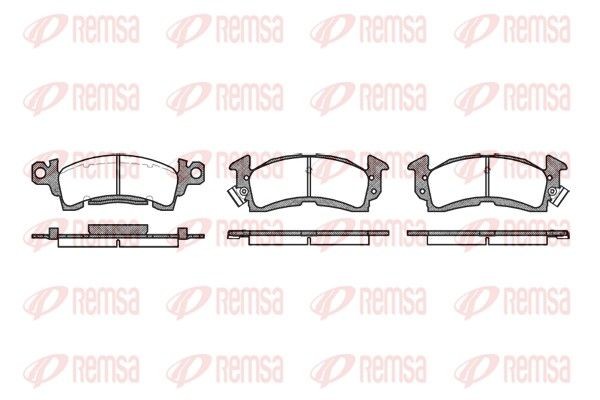 Bremseklosser REMSA 0510.00 REMSA 0510.00 Klosser CHEVROLET BLAZER S10 2010